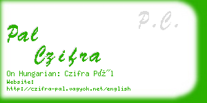 pal czifra business card